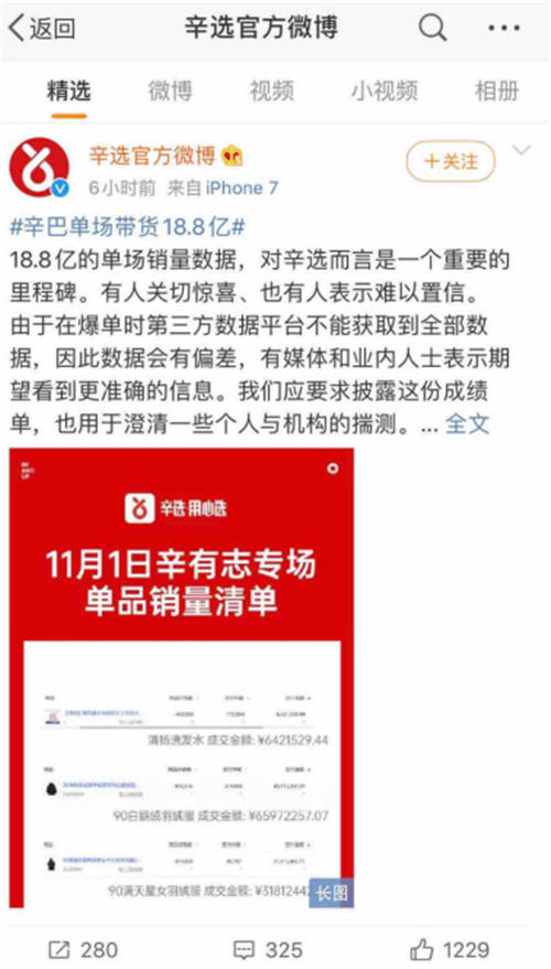 不玩虛的，辛選硬核曬出18.8億數(shù)據(jù)