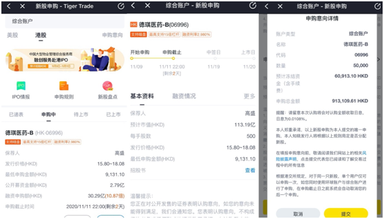 德琪醫(yī)藥沖刺港交所今起招股，老虎證券打新通道已開啟最高支持15倍杠桿