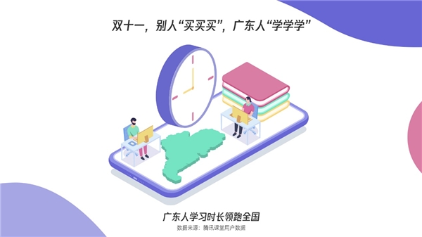 騰訊課堂發(fā)布廣東學習大數(shù)據(jù)：雙十一別人“買買買”，廣東人“學學學”