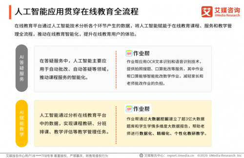 艾媒咨詢發(fā)布2020中國在線教育報告:作業(yè)幫規(guī)模效率雙領先