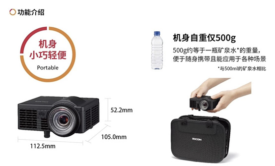 手掌上的百英寸大屏，這神器如何煉成？理光新款LED短焦投影給出答案