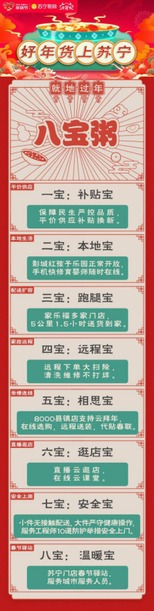 有補(bǔ)貼、幫跑腿，蘇寧易購這碗“八寶粥”甜咸黨皆愛
