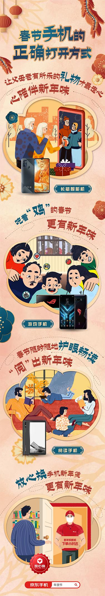 春節(jié)手機的正確打開方式來了，京東新年貨給你濃濃新年味