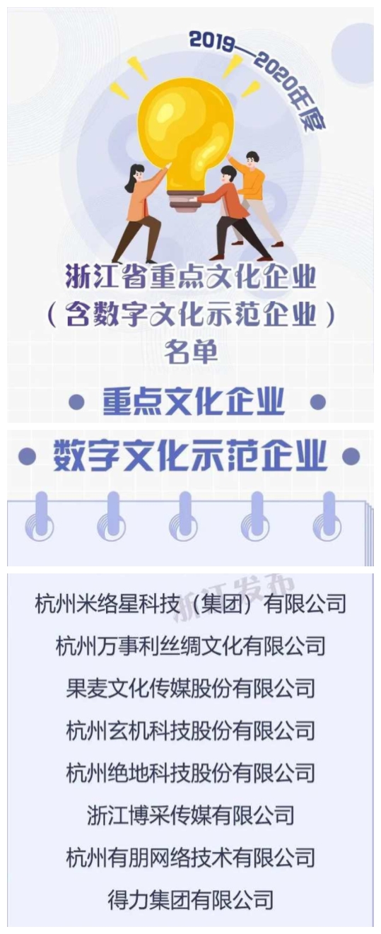 堅持融合創(chuàng)新 米絡(luò)星集團獲評“浙江省數(shù)字文化示范企業(yè)”
