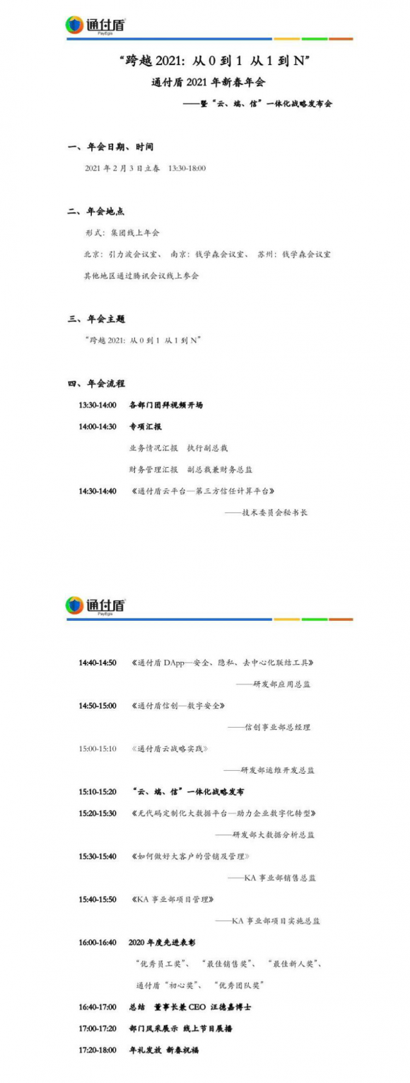 通付盾“云端”年會(huì)開(kāi)啟第十載前行之旅，一體化戰(zhàn)略全面啟動(dòng)