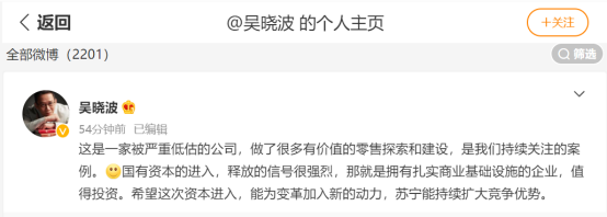 國資入股蘇寧：意在抄底？還是打破壟斷？