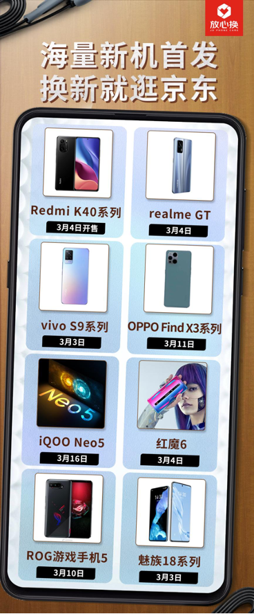 手機(jī)圈將迎來(lái)一波小高潮，10多款新品扎推京東首發(fā)
