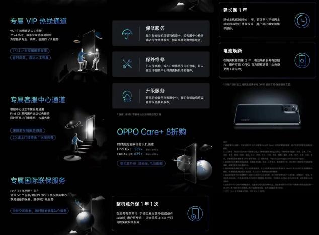 四大專屬服務(wù)、五大購機(jī)權(quán)益，OPPO Find X3系列首銷享最高24期分期免息