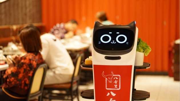 普渡機器人“入職”八合里海記火鍋店！