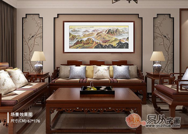 沙發(fā)后面掛什么畫旺財(cái) 據(jù)說這樣掛畫好運(yùn)一整年