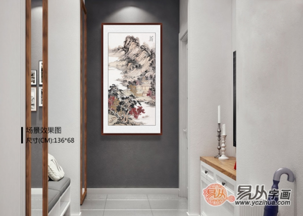 一進(jìn)門看到什么畫好？進(jìn)門掛畫，就得這么選