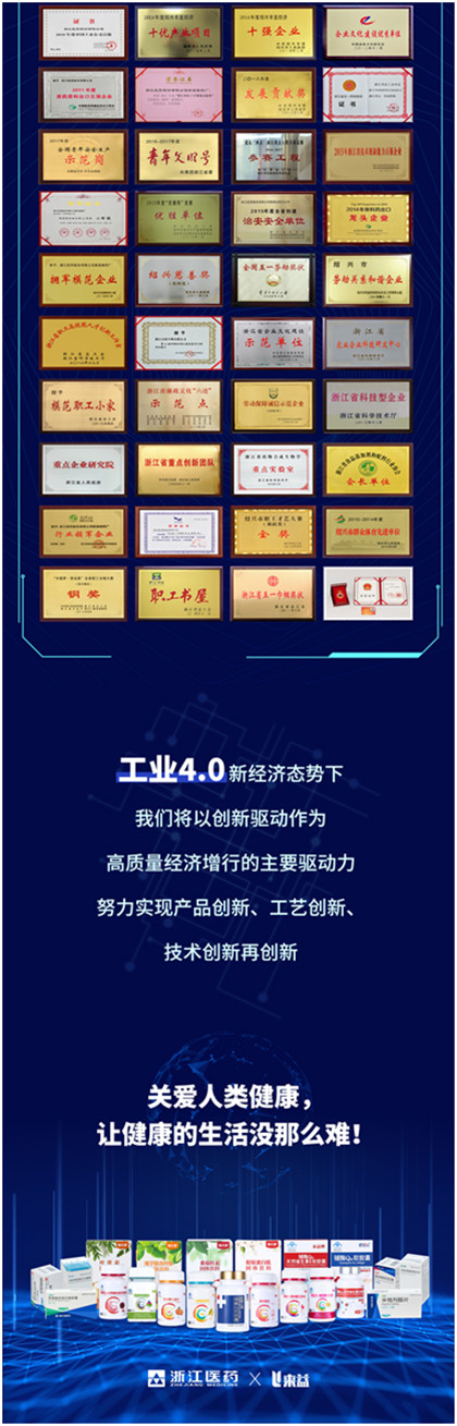 中國品牌，世界共享！浙江醫(yī)藥來益品牌用72張獎狀，介紹自己