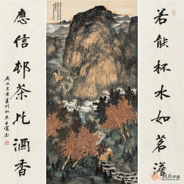 室內(nèi)背景墻裝飾畫(huà)選擇沒(méi)思路？看看畫(huà)家王寧山水畫(huà)