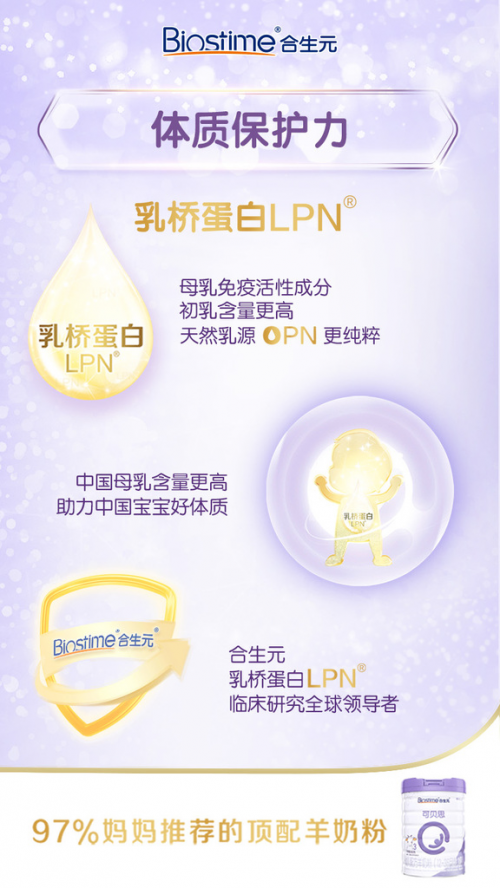 合生元羊奶粉全新包裝，延續(xù)母愛呵護(hù)