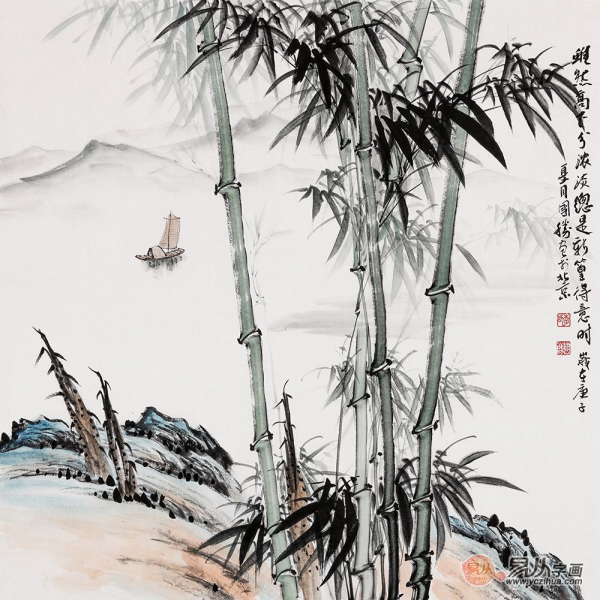 柔韌剛勁，挺拔灑脫——畫竹子的畫家李國(guó)勝作品欣賞