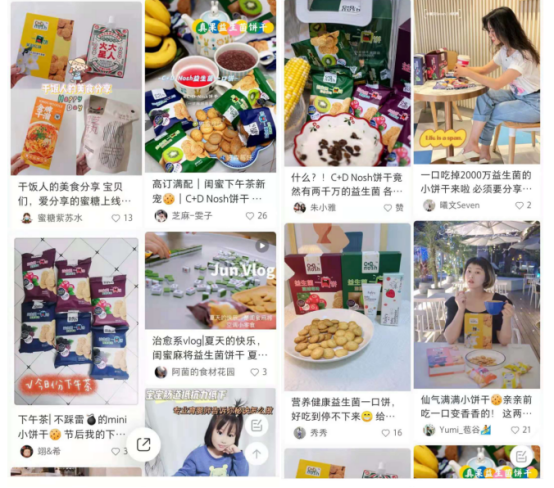 “益生元+益生菌”雙配方，C+D Nosh一口餅刷爆達人下午茶