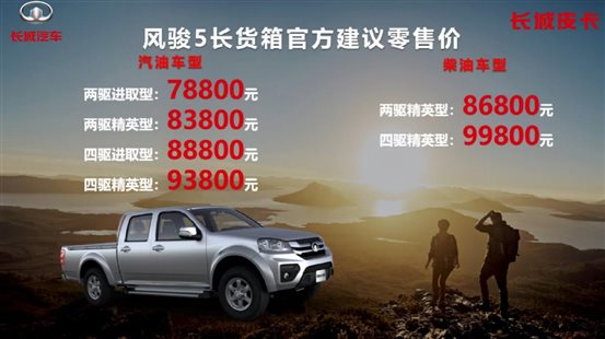 皮卡中“帶貨”王 風(fēng)駿5長貨箱已全國上架