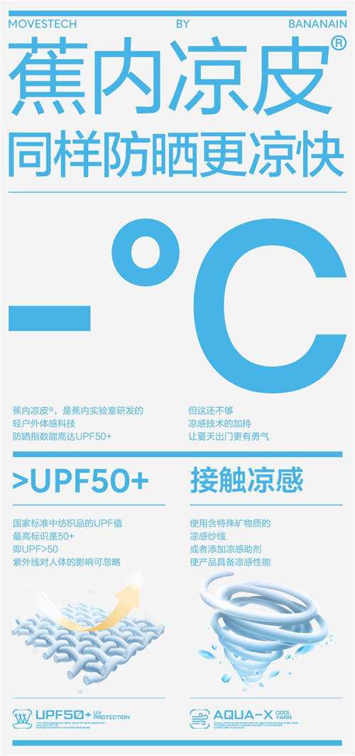 蕉內(nèi)涼皮黑科技，同樣防曬更涼快