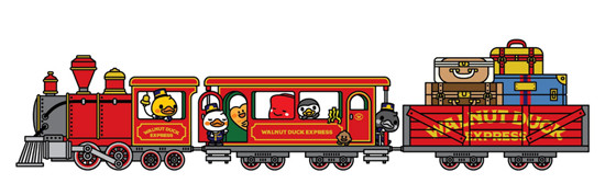 坐上“核桃小鴨”號(hào)列車與核桃家族一起開啟奇妙之旅吧！