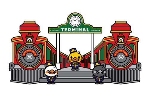 坐上“核桃小鴨”號(hào)列車與核桃家族一起開啟奇妙之旅吧！