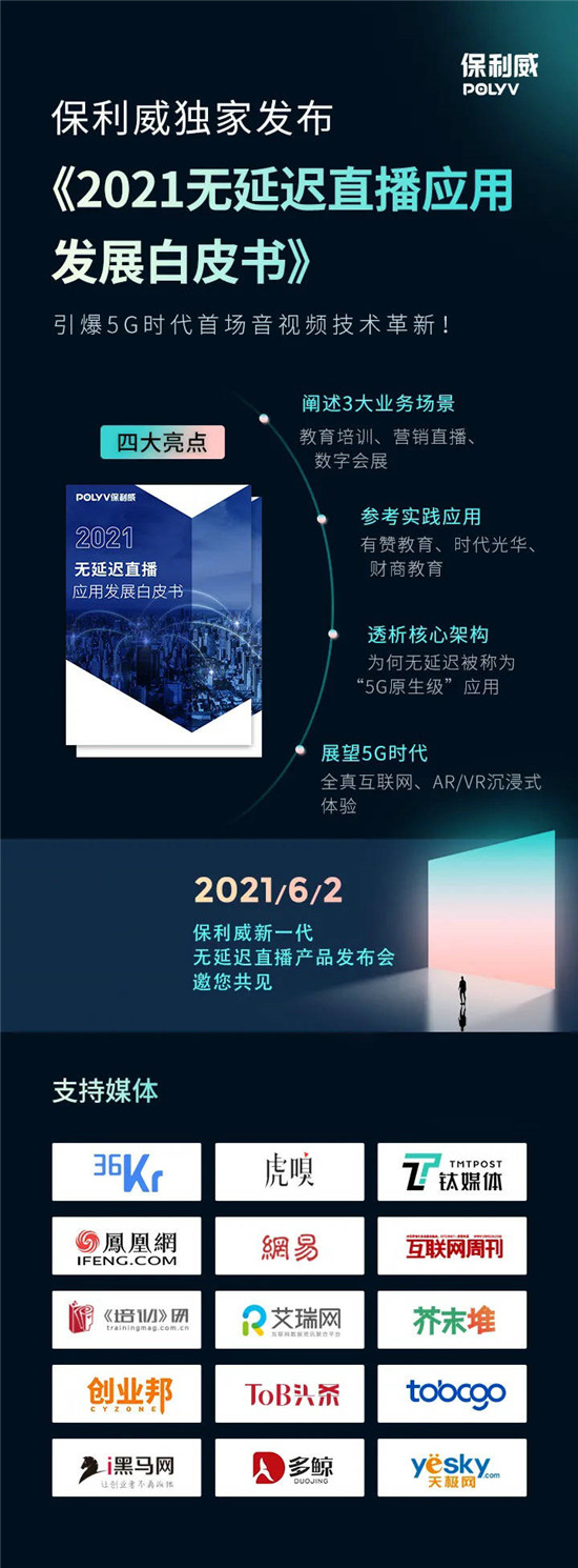 保利威無延遲直播發(fā)布會(huì)刷屏！4大發(fā)布引領(lǐng)行業(yè)進(jìn)入全新直播時(shí)代！