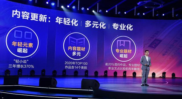 2021閱文年度發(fā)布會：輕小說三年增長370%
