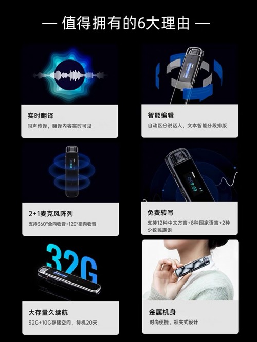 618狂歡來襲，訊飛智能錄音筆A1B1H1入手不虧