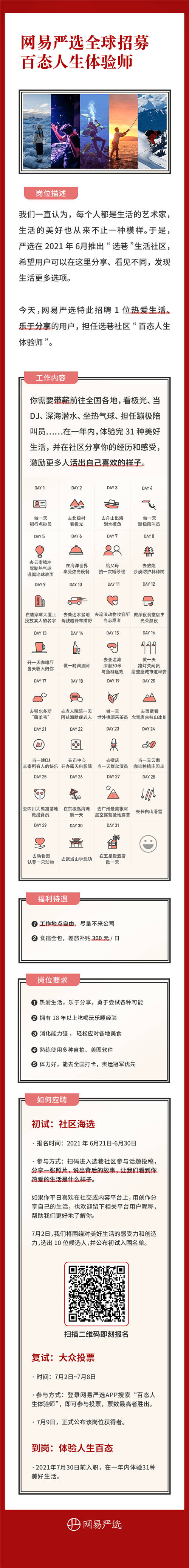 百態(tài)人生體驗(yàn)師？網(wǎng)易嚴(yán)選這個(gè)神仙崗位喊你來應(yīng)聘了！