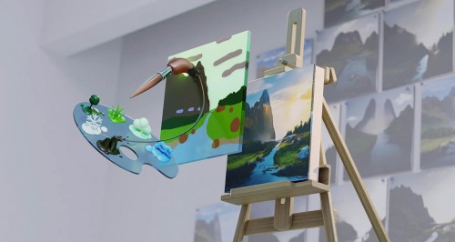 現(xiàn)代版神筆馬良：NVIDIA Canvas將涂鴉變成令人驚嘆的風景畫