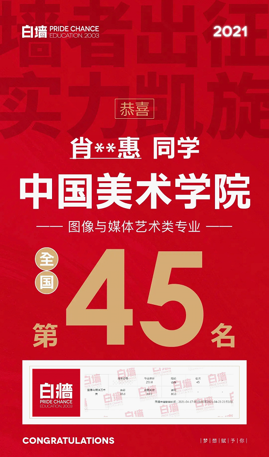杭州白墻畫室：復(fù)讀一年，逆風(fēng)翻盤，這個(gè)杭州土著成功錄取國美！