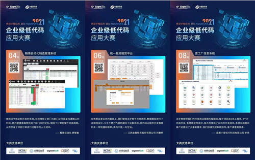 火熱進(jìn)行中！2021企業(yè)級低代碼應(yīng)用大賽，活字格應(yīng)用秀出圈