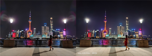 告別眩光和鬼影，vivo X70系列一鍵get純凈夜景
