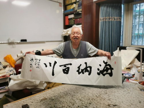 他攜手書法名家 在微拍堂樹立以文化人的新風
