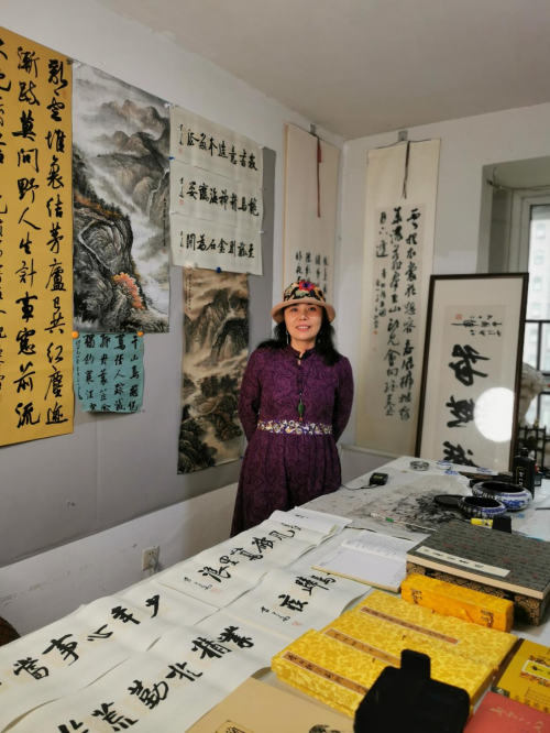 他攜手書法名家 在微拍堂樹立以文化人的新風