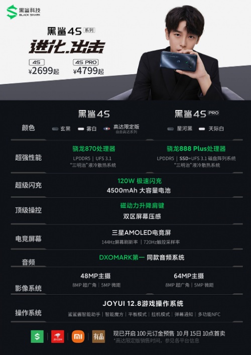 手游操控天花板，黑鯊4S全系標(biāo)配磁動力升降肩