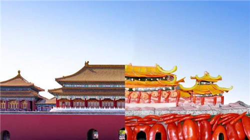 抓住年輕人的消費習慣！海爾冰箱用食材拼出“國潮”建筑