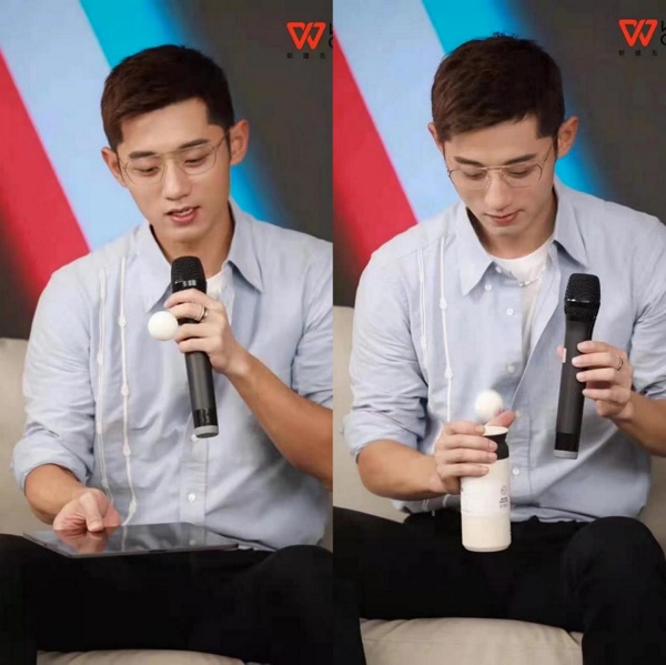 張繼科空降WPS直播間：用聯(lián)名款保溫杯顛球，表示手機已安裝WPS