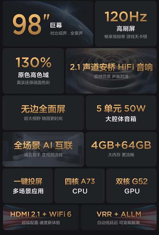 紅米海信齊齊甘拜下風(fēng)！TCL 98Q6E堪稱98英寸最強(qiáng)大殺器