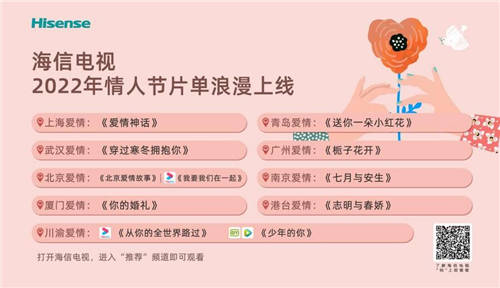全網(wǎng)首播《穿過寒冬擁抱你》，情人節(jié)打開海信電視盡享浪漫