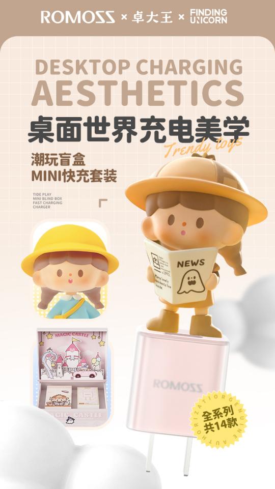 羅馬仕聯(lián)名潮玩卓大王，開啟桌面充電美學(xué)每一天