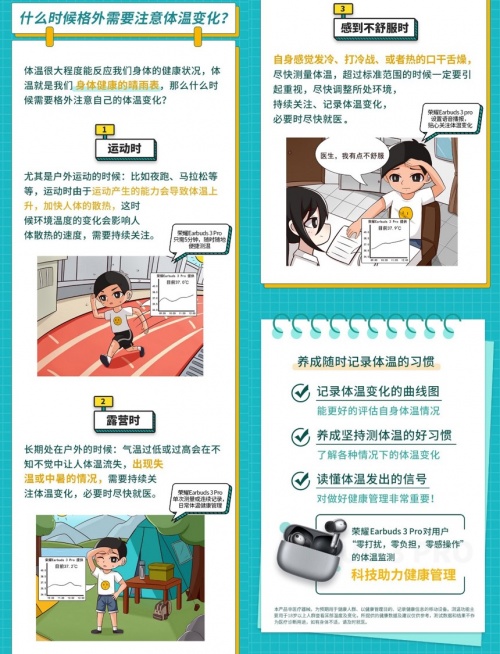 榮耀耳機(jī)引領(lǐng)TWS行業(yè)帶來(lái)測(cè)溫功能 邀你一起解答人的正常體溫是37度嗎？