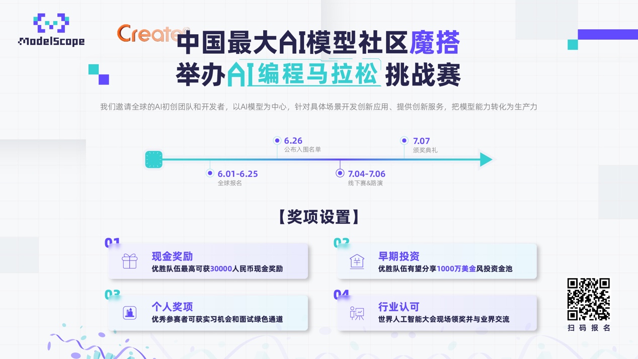 魔搭社區(qū)舉辦AI編程馬拉松大賽，獲勝隊(duì)伍有望共享千萬美金風(fēng)投資金池.jpg