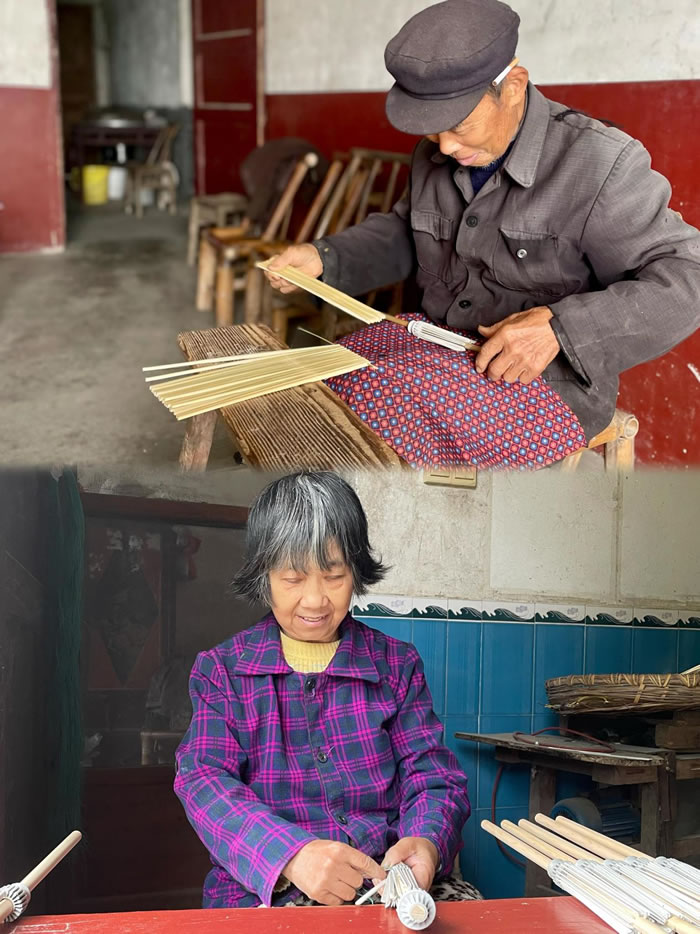 在湘潭縣石鼓鎮(zhèn)，幾乎家家戶戶都會制作油紙傘.jpg