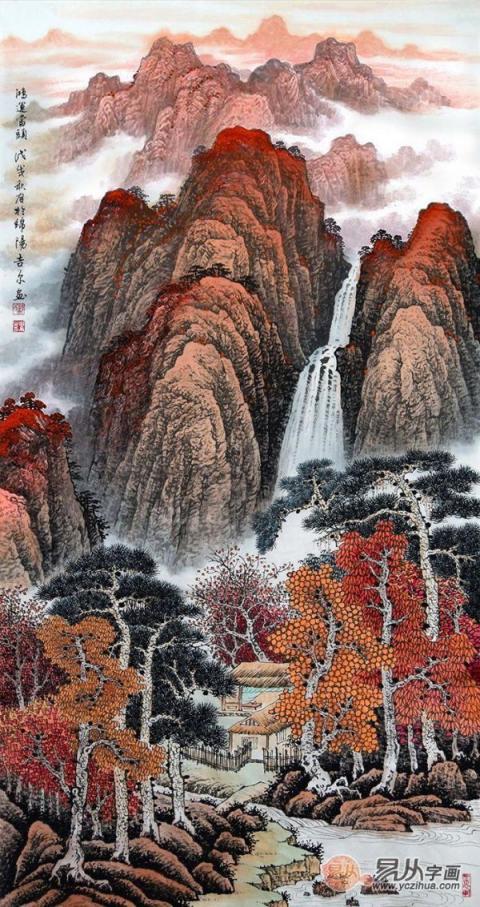 畫家許吉爾精品山水國(guó)畫欣賞，領(lǐng)略祖國(guó)山河景色藝術(shù)非凡！