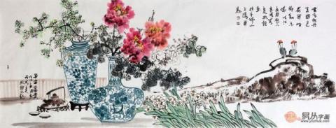 家居裝飾掛什么字畫好，名家國畫花鳥點(diǎn)綴恰到好處