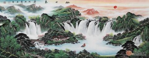 辦公室掛什么畫風(fēng)水好？畫家宋唐山水畫裝飾美景財(cái)運(yùn)旺！