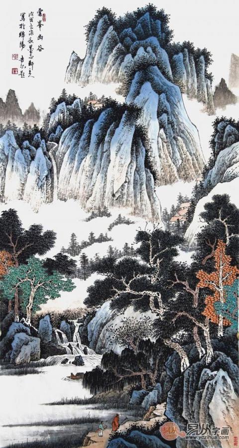 水墨丹青描繪山河之美—賞析許吉爾手繪國畫山水之美！