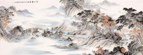 春節(jié)送禮送什么字畫好？李佩錦精品山水字畫雅致是首選！