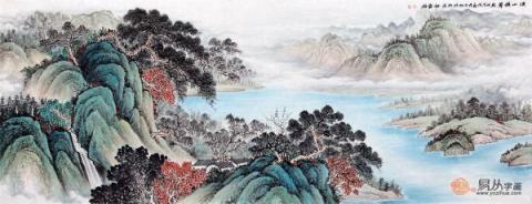 春節(jié)送禮送什么字畫好？李佩錦精品山水字畫雅致是首選！