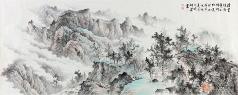 春節(jié)送禮送什么字畫好？李佩錦精品山水字畫雅致是首選！